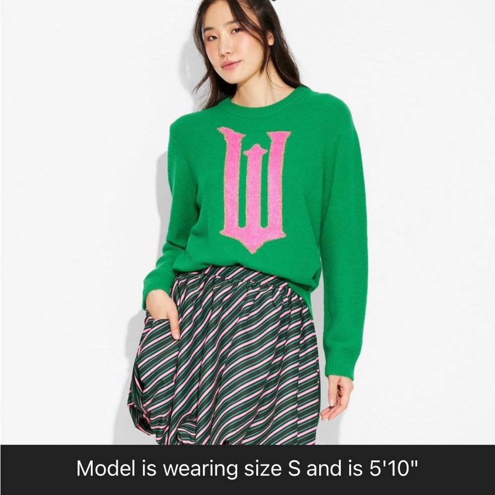Adult Wicked “W” Graphic Sweater XS SOLD OUT